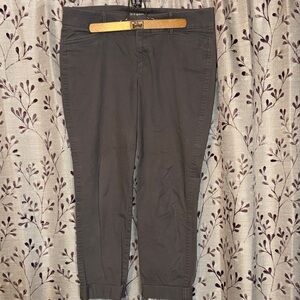 Old Navy Women's Cropped Ankle Pants in Dark Gray